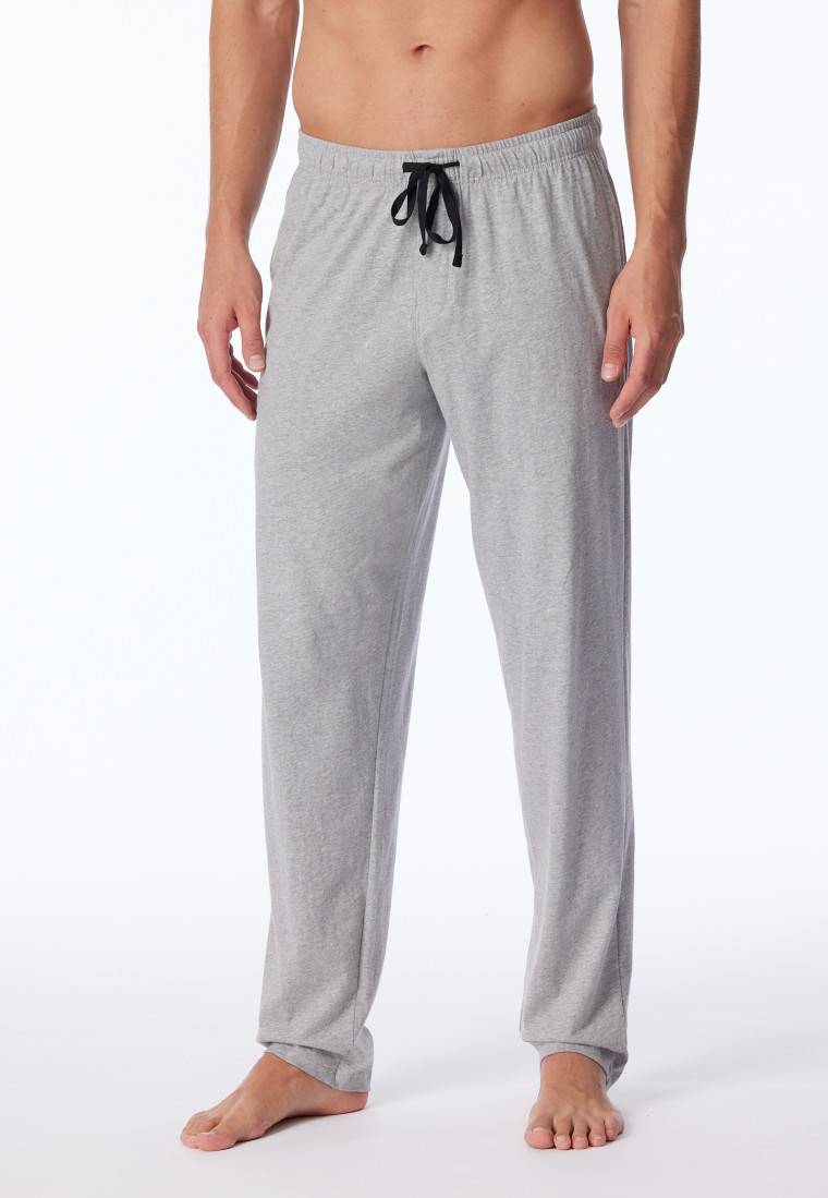 Schiesser Loungehose lang Jersey grau-meliert - Mix+Relax Super Rabatt