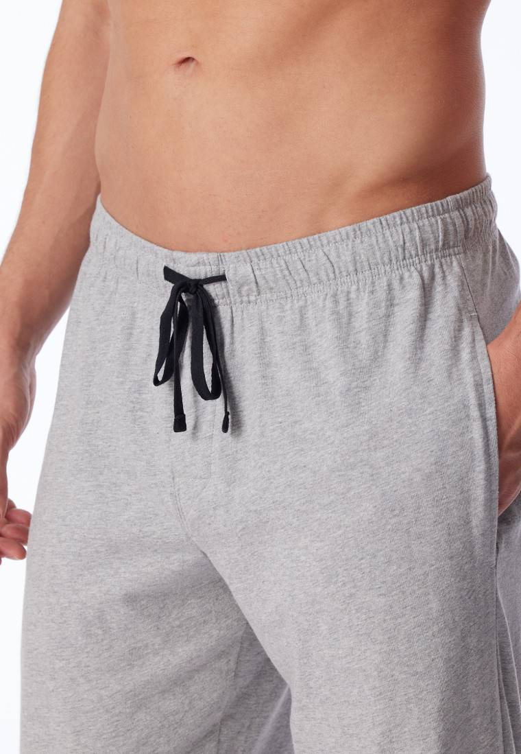Schiesser Loungehose lang Jersey grau-meliert - Mix+Relax Super Rabatt