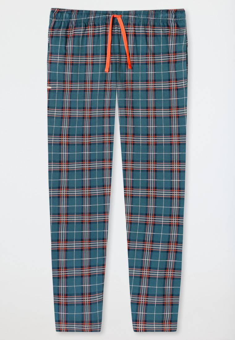 Schiesser Loungehose lang Organic Cotton kariert mehrfarbig - Mix+Relax Clearance-Verkauf