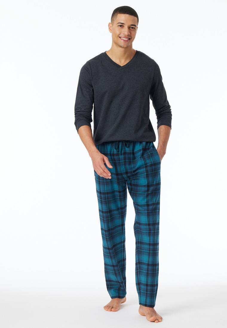 Schiesser Hose lang Flanell Karos multicolor - Mix+Relax Angebote
