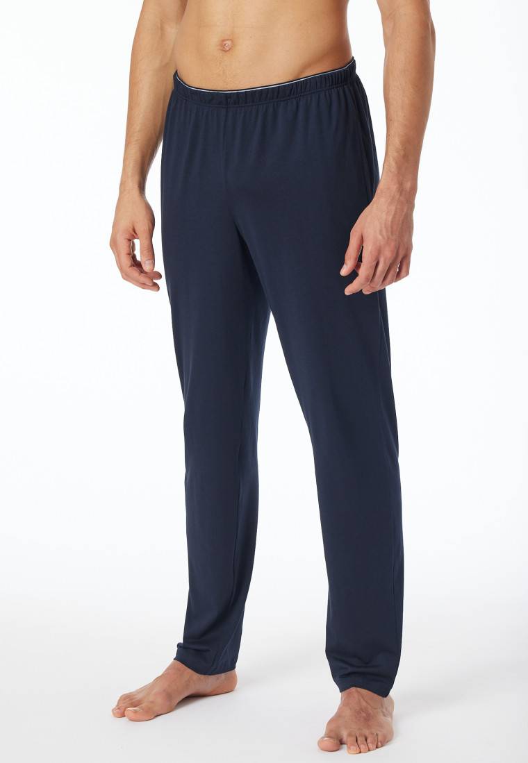 Schiesser Hose lang nachtblau - Mix+Relax im Angebot
