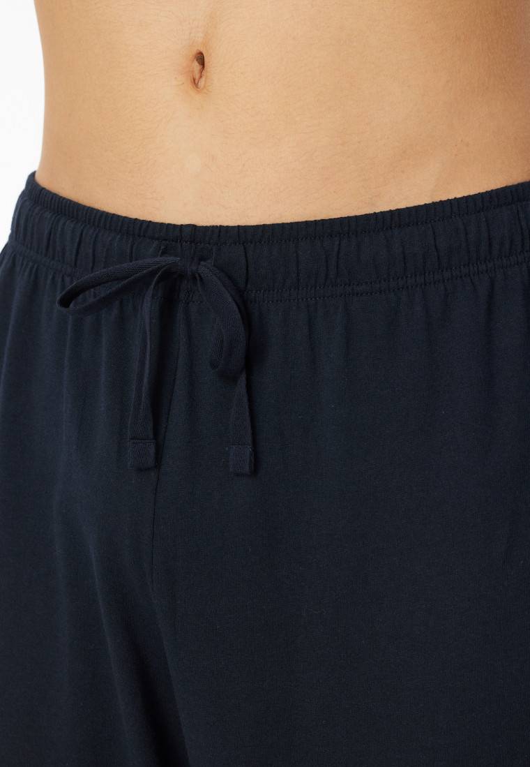 Schiesser Hose lang dunkelblau - Mix+Relax Schlussverkauf