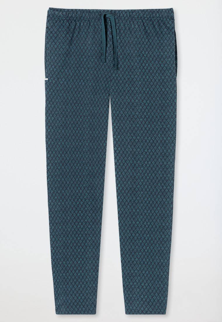 Schiesser Loungehose lang Organic Cotton dunkelblau - Mix+Relax Flash Sale