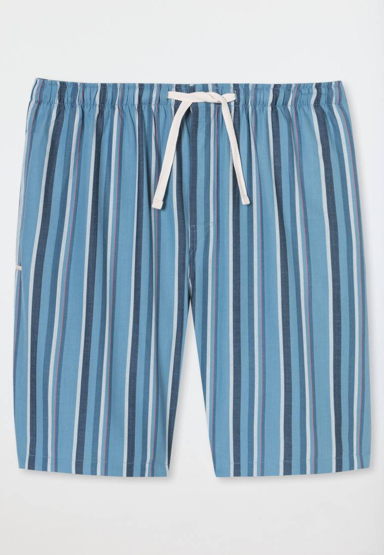 Schiesser Bermudashorts Webware Organic Cotton mehrfarbig gestreift - Mix+Relax Cyber Monday