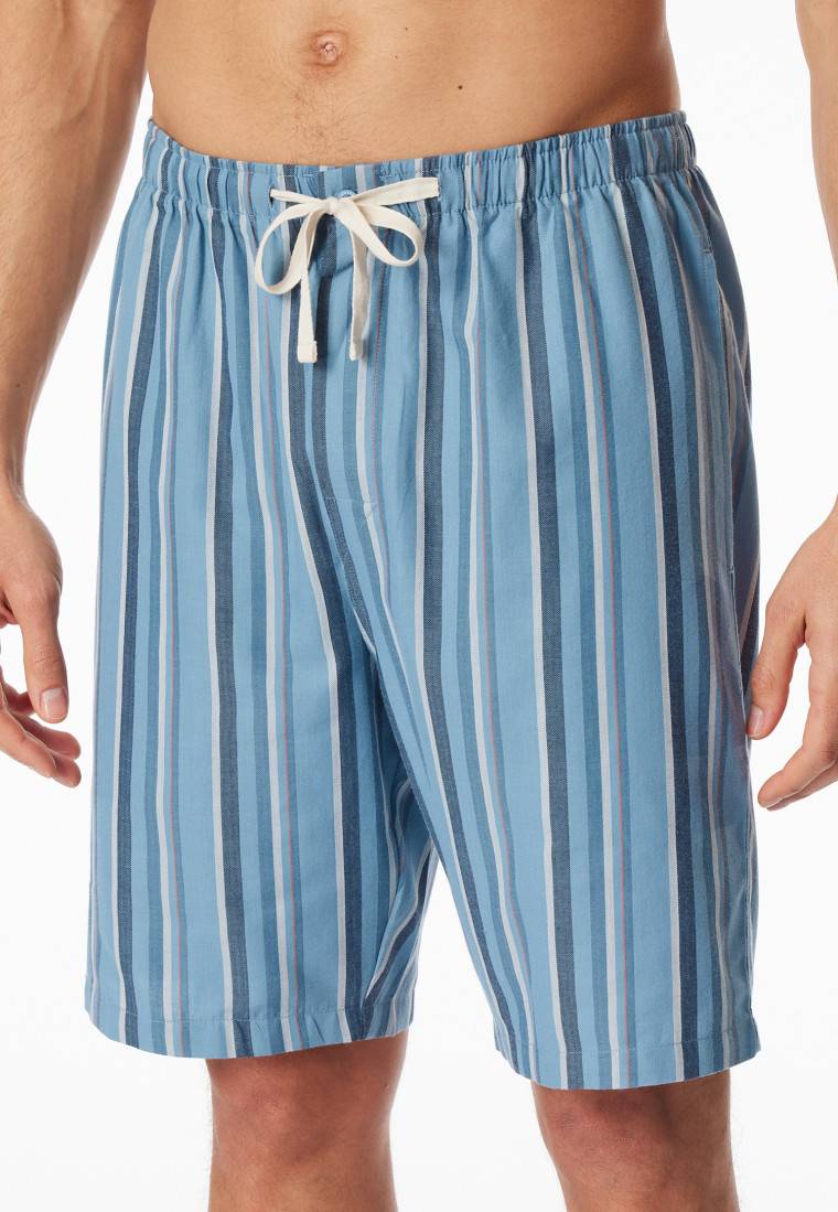 Schiesser Bermudashorts Webware Organic Cotton mehrfarbig gestreift - Mix+Relax Cyber Monday