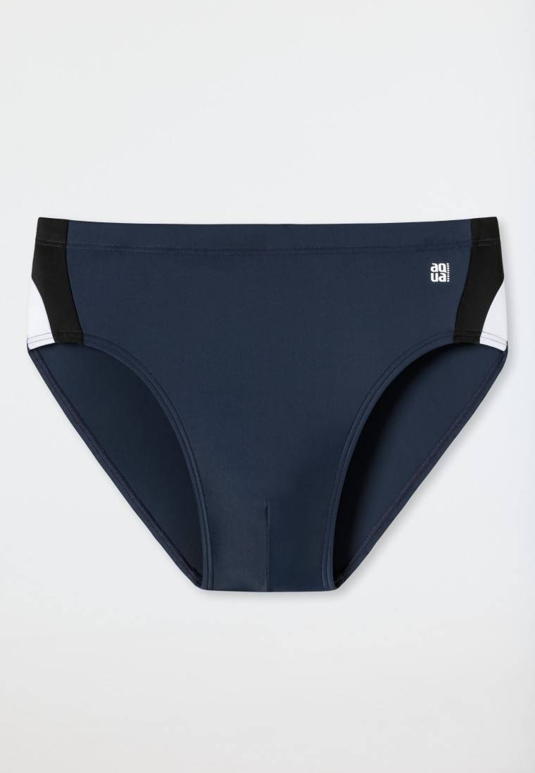 Schiesser Badehose Wirkware recycelt seitliche Streifen admiral - Nautical Active Online Outlet