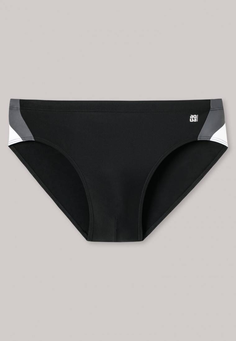 Schiesser Badehose Wirkware recycelt seitliche Streifen schwarz - Nautical Active Bestseller