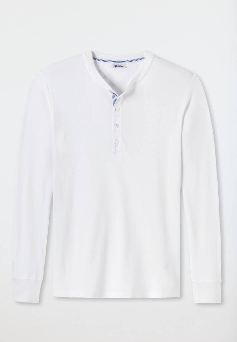 Schiesser Shirt langarm weiß - Revival Karl-Heinz Räumungsverkauf