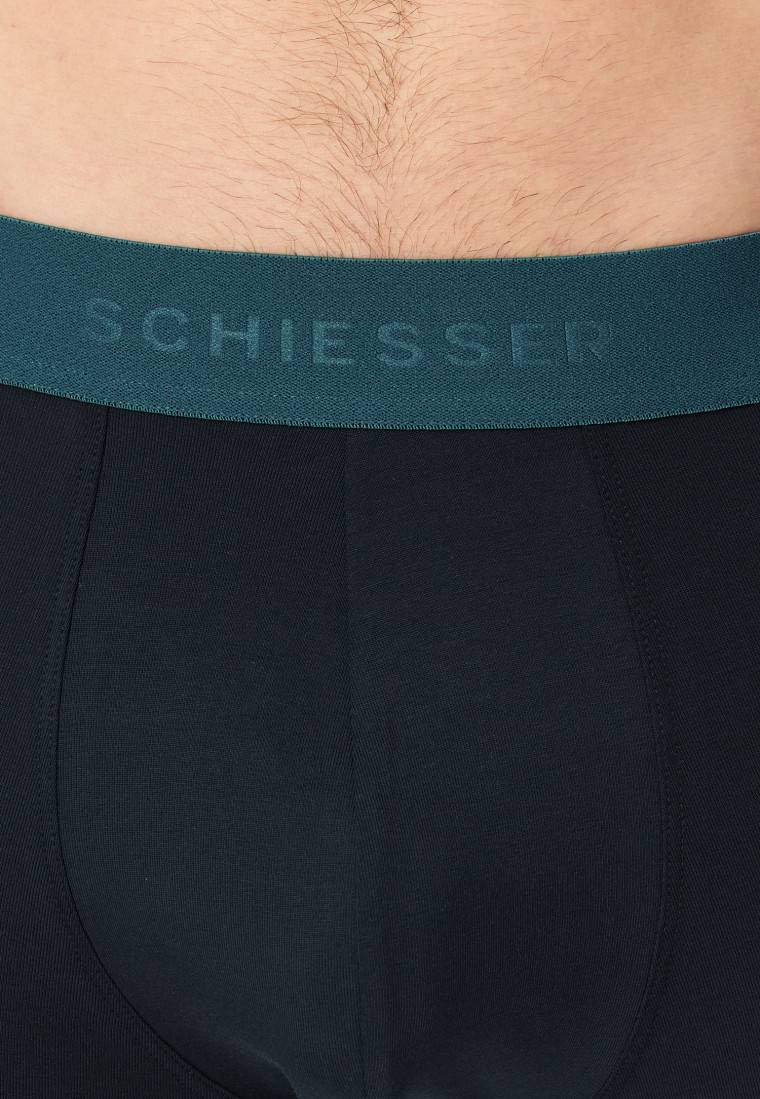 Schiesser Long-Shorts 2er-Pack Organic Cotton Webgummibund mehrfarbig - 95/5 Riesige Ersparnisse