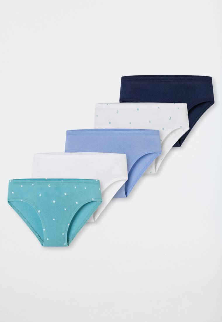 Schiesser Slips 5er-Pack Organic Cotton Softbund Sterne Monde mehrfarbig - 95/5 Begrenzte Freigabe