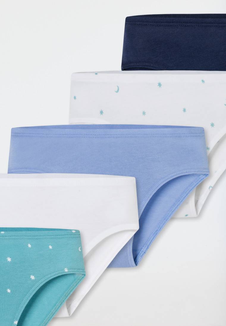 Schiesser Slips 5er-Pack Organic Cotton Softbund Sterne Monde mehrfarbig - 95/5 Begrenzte Freigabe