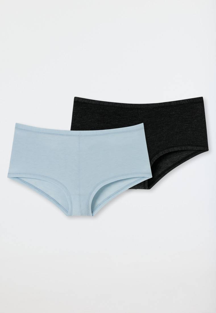 Schiesser Shorts 2er-Pack dunkelblau/ blaugrau - Personal Fit Discount Store für neue Produkte