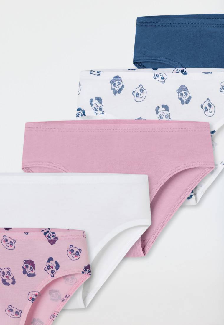 Schiesser Slips 5er-Pack Organic Cotton Softbund Pandas Ringel mehrfarbig - 95/5 Kostenloser Versand international
