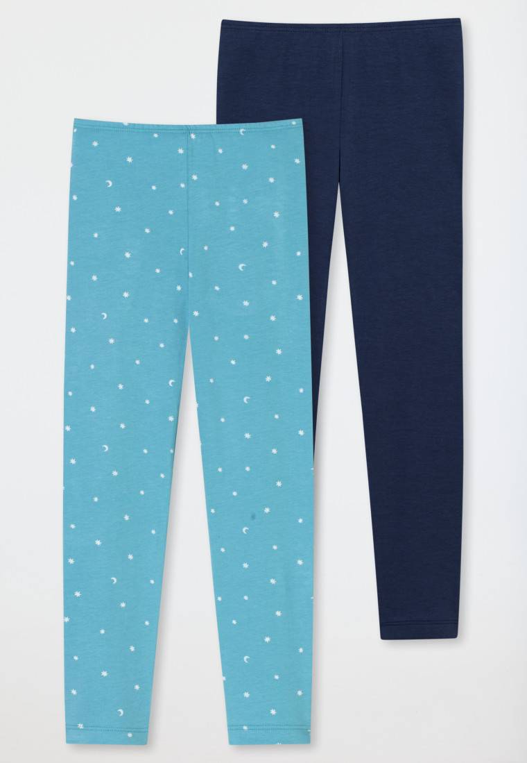 Schiesser Leggings 2er-Pack Sterne Monde mehrfarbig - 95/5 Speichern exportieren
