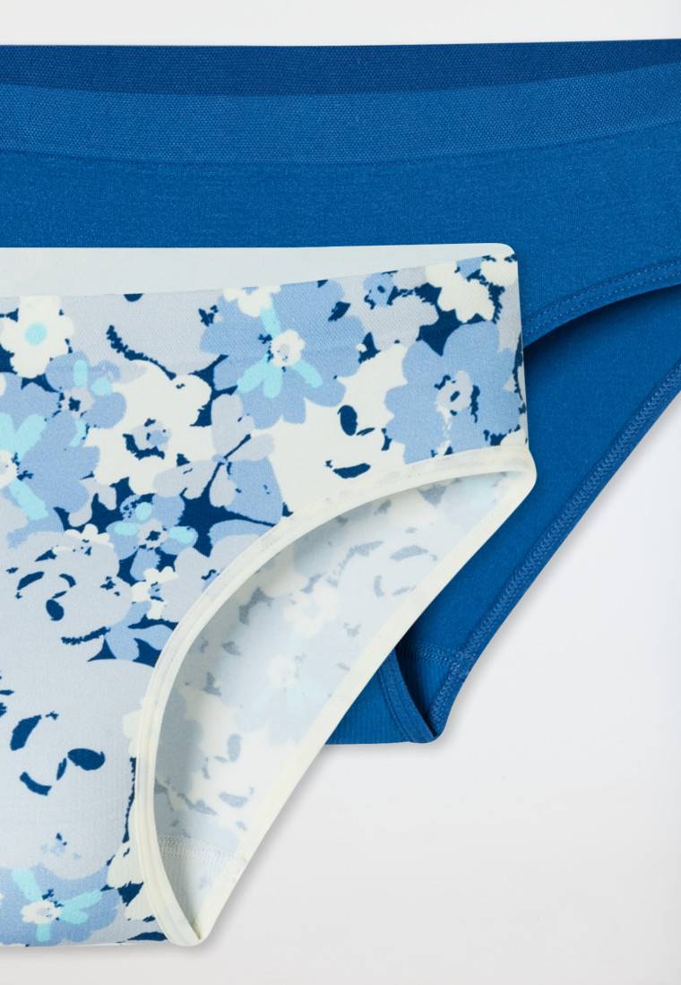 Schiesser Slips 2er-Pack dunkelblau/ gemustert - Seamless Verkauf