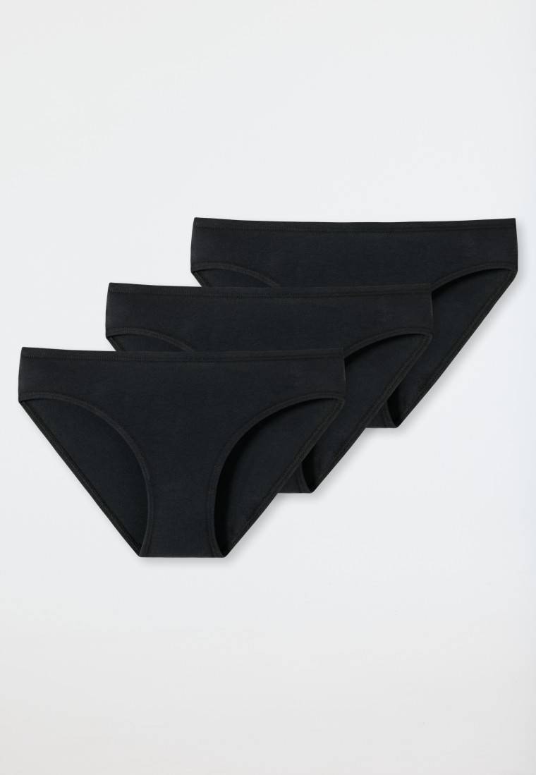 Schiesser Slips 3er-Pack Organic Cotton schwarz - 95/5 Schlussverkauf
