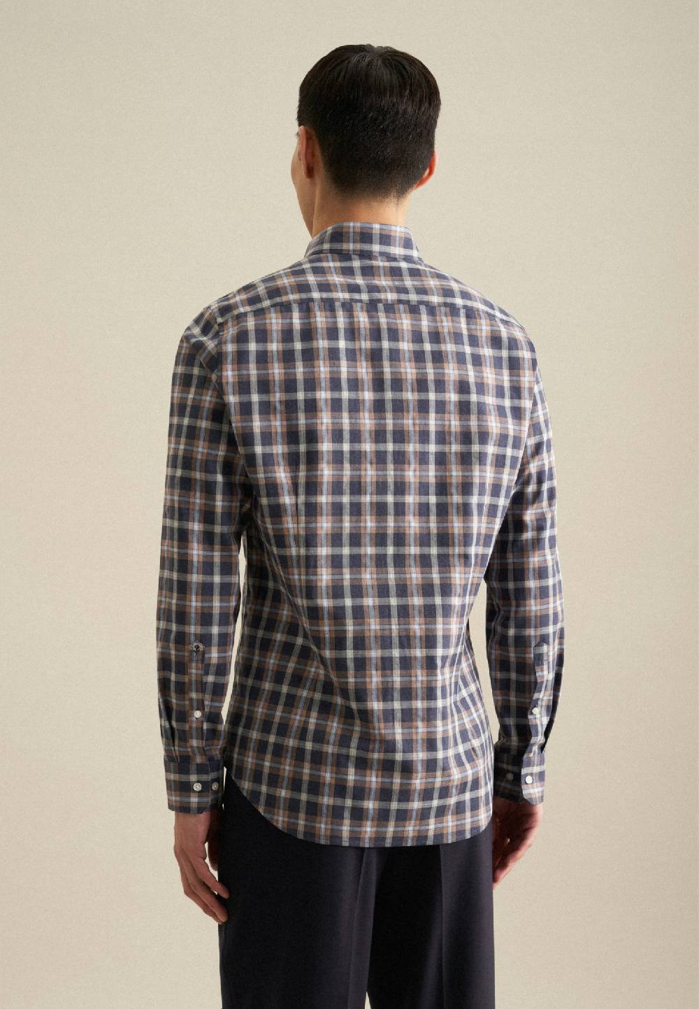 Seidensticker Fil a fil Flanellhemd in Shaped mit Button-Down-Kragen 2025