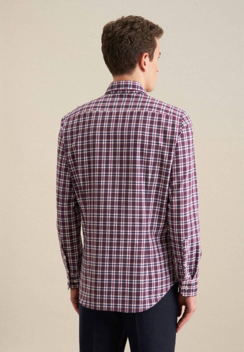 Seidensticker Flanell Flanellhemd in Slim mit Button-Down-Kragen Kostenloser Versand