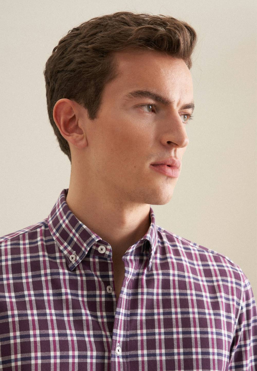 Seidensticker Flanell Flanellhemd in Slim mit Button-Down-Kragen Kostenloser Versand