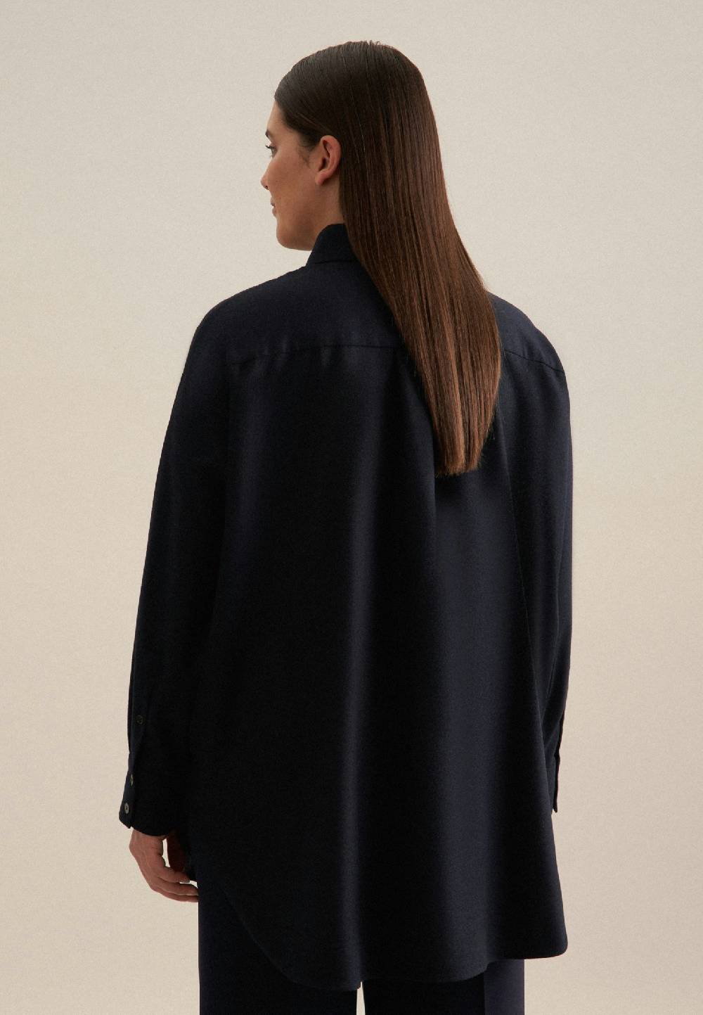 Seidensticker Curvy Kragen Longbluse Oversized Sonderangebot der Fabrik