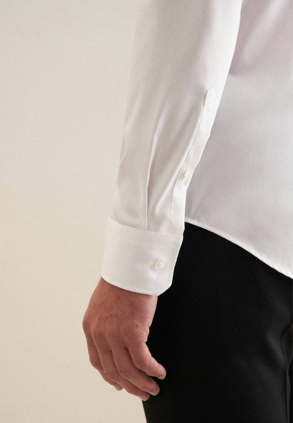 Seidensticker Bügelfreies Twill Business Hemd in Slim mit Kentkragen Riesige Rabatte