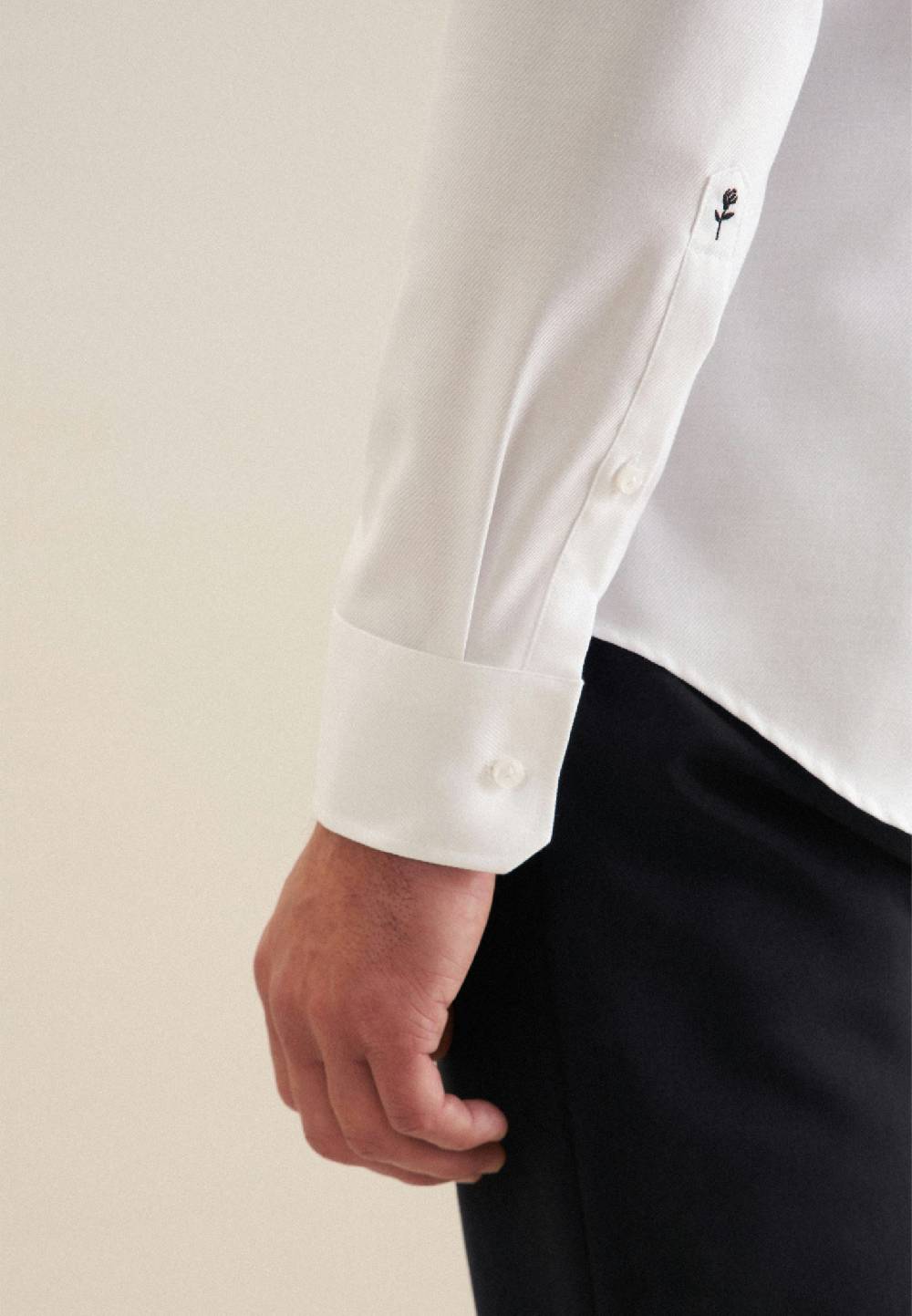 Seidensticker Bügelleichtes Twill Business Hemd in Slim mit Kentkragen Großer Ausverkauf