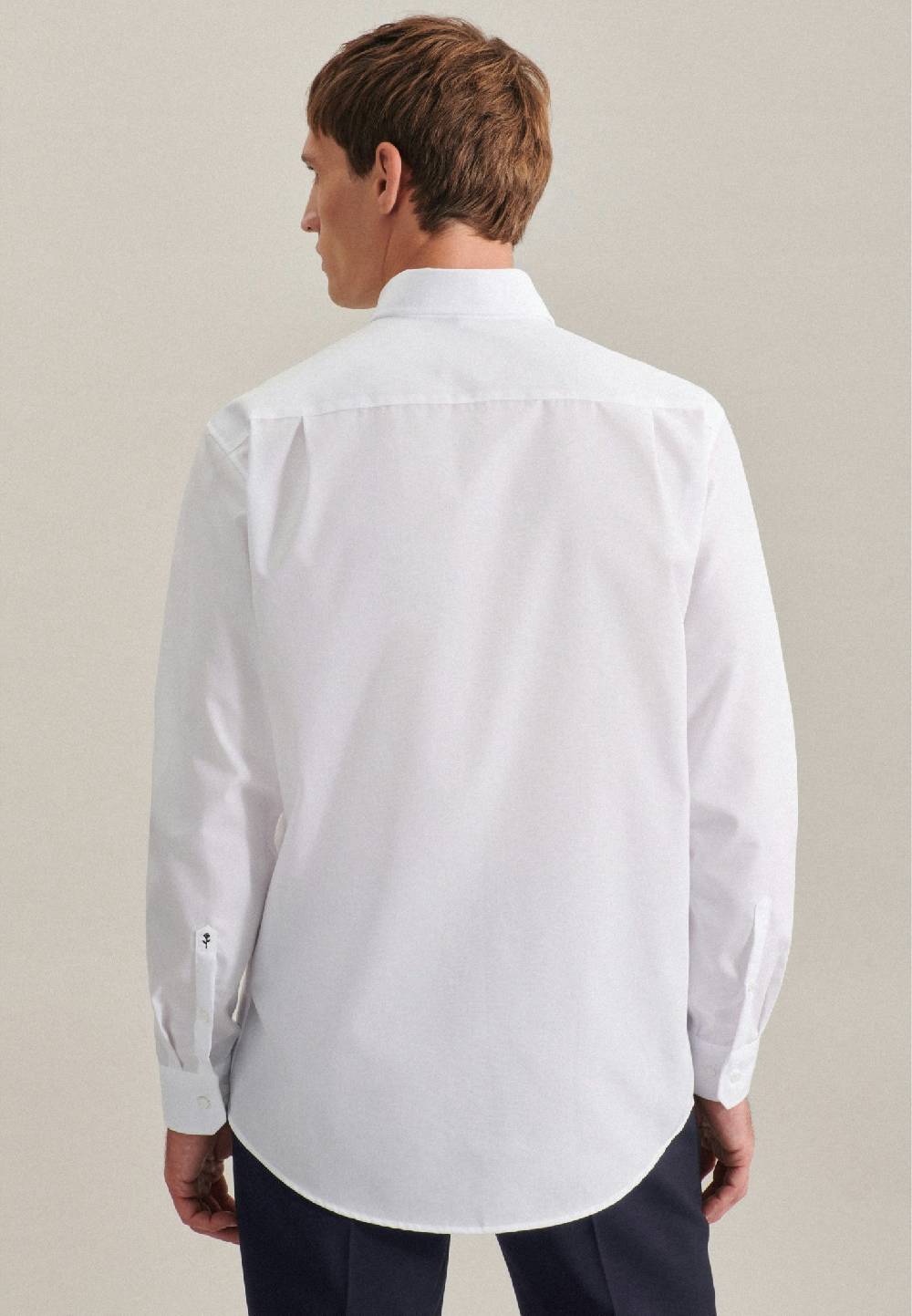 Seidensticker Bügelfreies Popeline Business Hemd in Regular mit Button-Down-Kragen Exklusivangebot