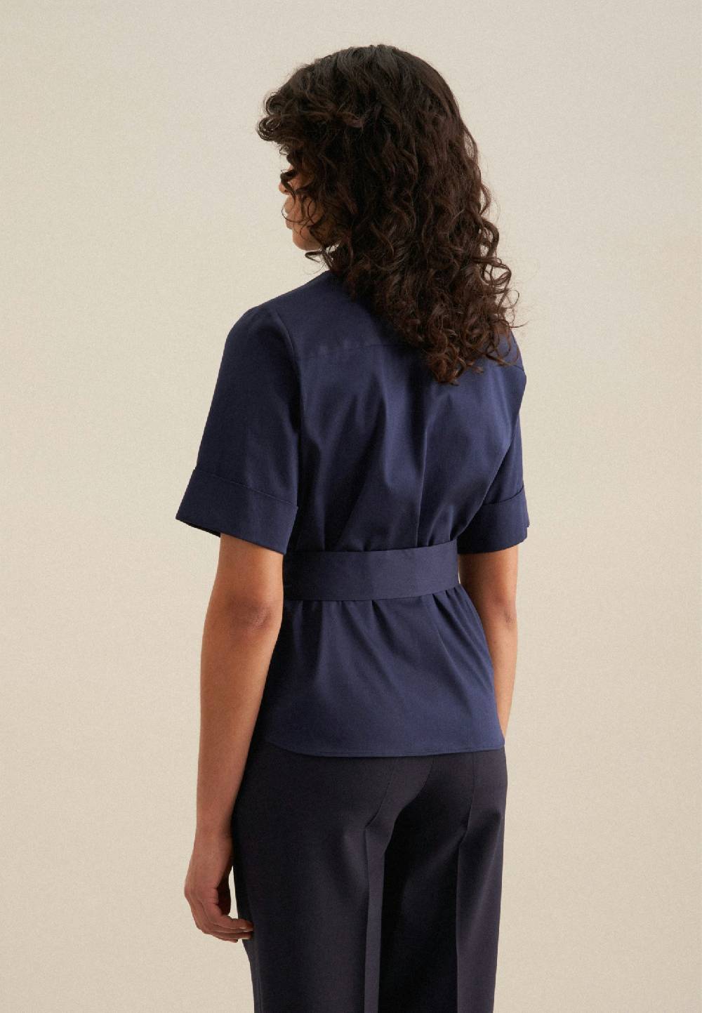 Seidensticker Kurzarm Satin Hemdbluse Nur für heute
