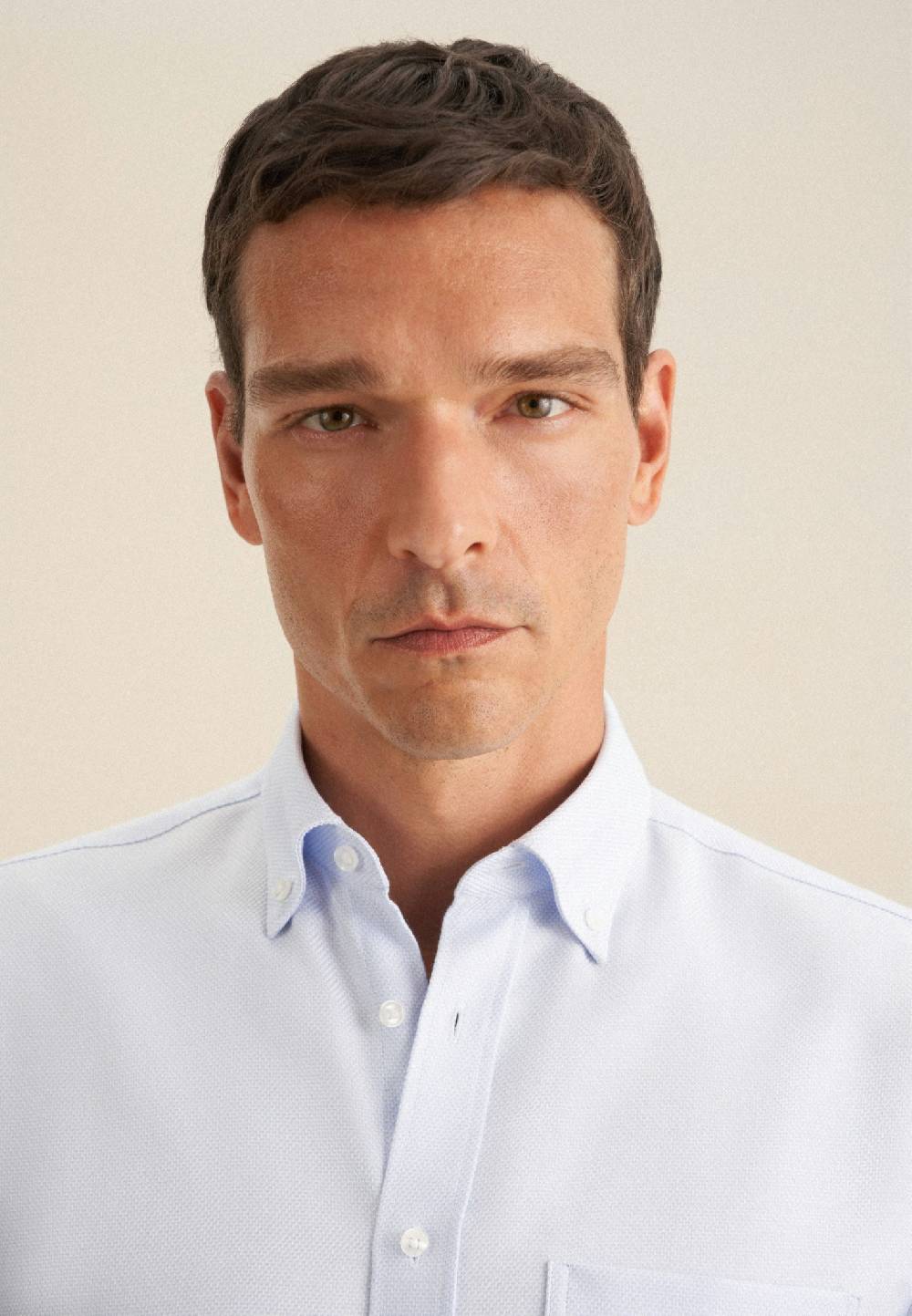 Seidensticker Bügelfreies Struktur Business Hemd in Regular mit Button-Down-Kragen Kostenloser Versand