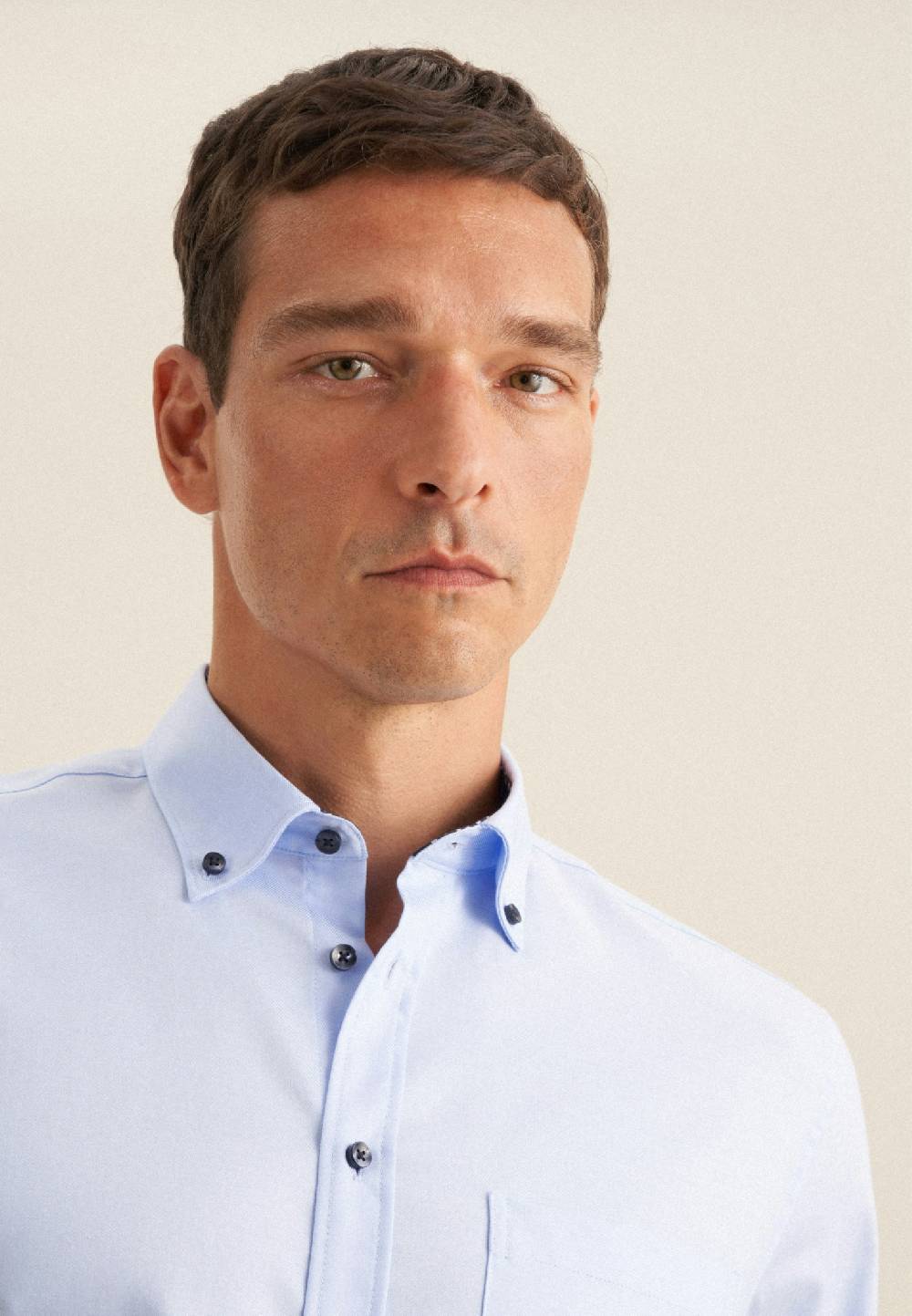 Seidensticker Bügelfreies Twill Business Hemd in Regular mit Button-Down-Kragen VIP-Rabatte