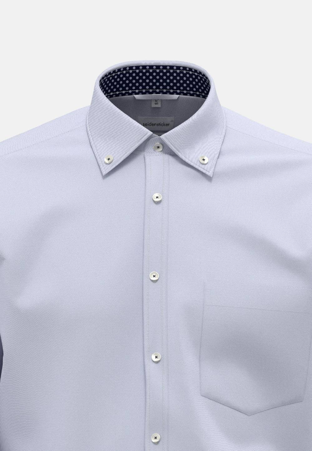Seidensticker Bügelfreies Twill Business Hemd in Regular mit Button-Down-Kragen VIP-Rabatte