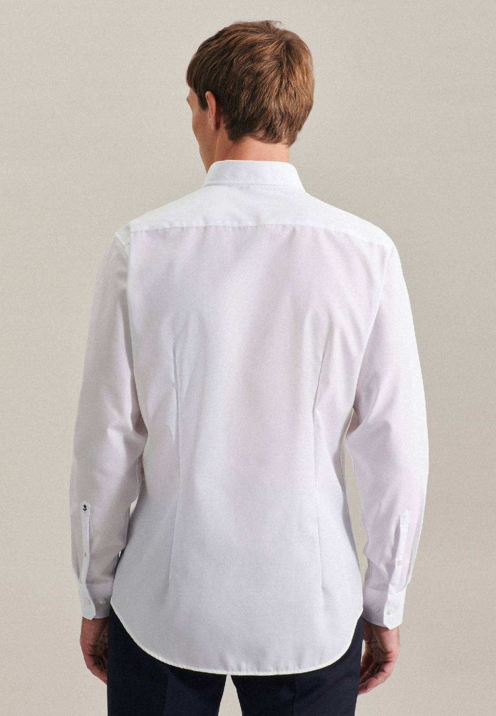 Seidensticker Bügelfreies Popeline Business Hemd in Shaped mit Button-Down-Kragen Letzter Tag