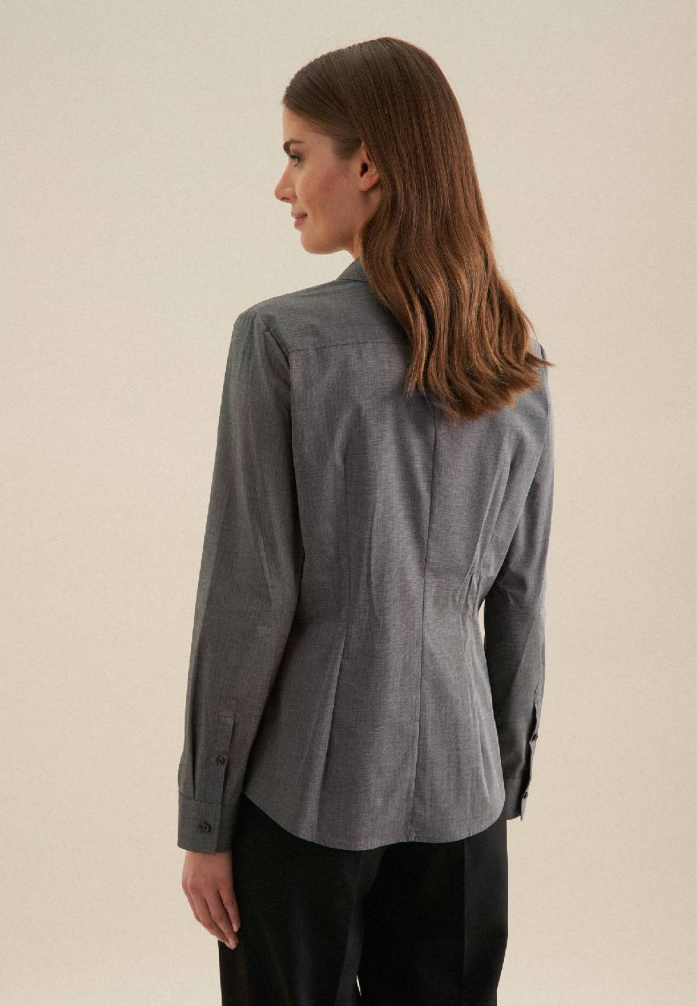 Seidensticker Bügelfreie Fil a fil Hemdbluse Im Verkauf
