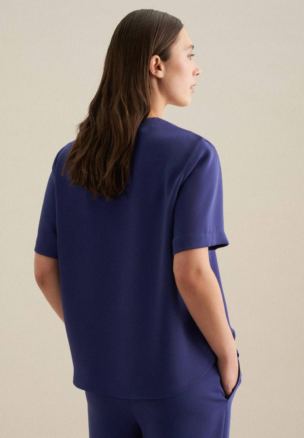Seidensticker V-Neck Shirtbluse Regular Sonderangebote