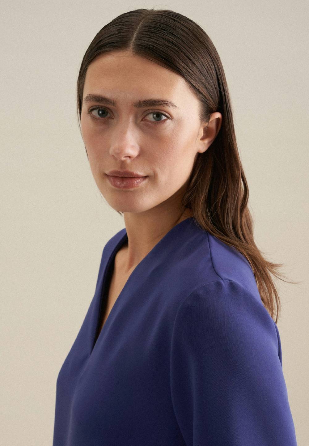 Seidensticker V-Neck Shirtbluse Regular Sonderangebote