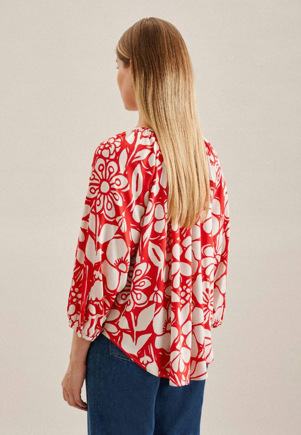 Seidensticker 3/4-Arm Satin Shirtbluse Letzter Tag