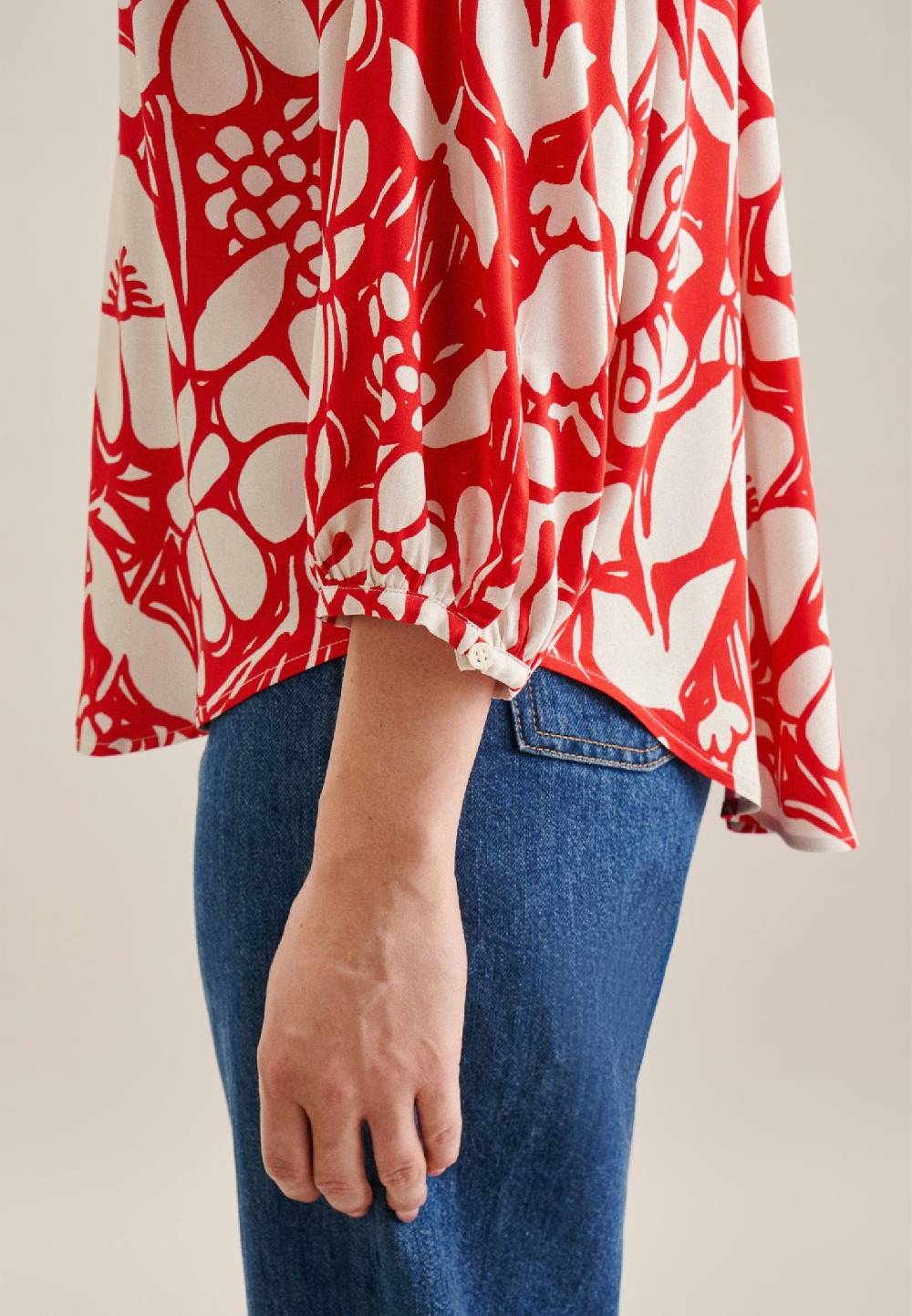 Seidensticker 3/4-Arm Satin Shirtbluse Letzter Tag