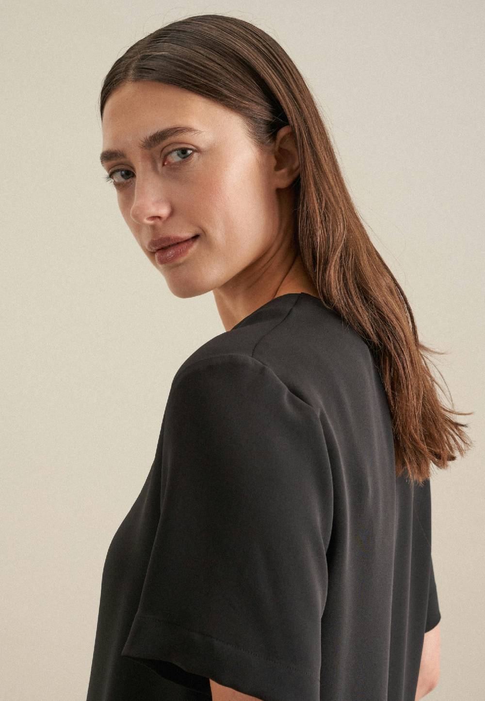 Seidensticker V-Neck Shirtbluse Regular 50% Rabatt für begrenzte Zeit