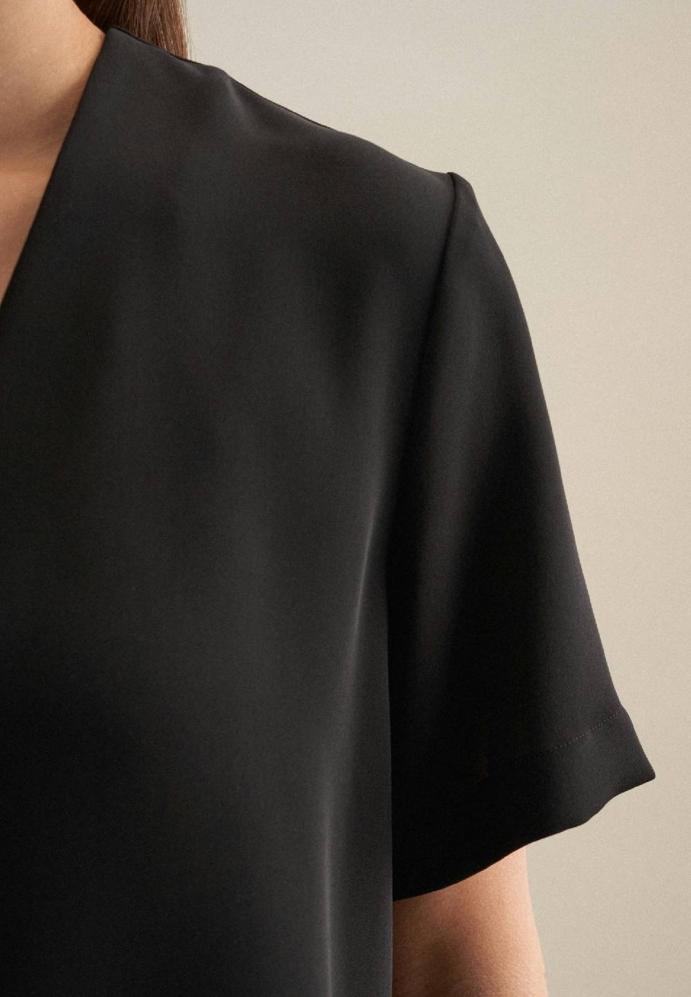 Seidensticker V-Neck Shirtbluse Regular 50% Rabatt für begrenzte Zeit