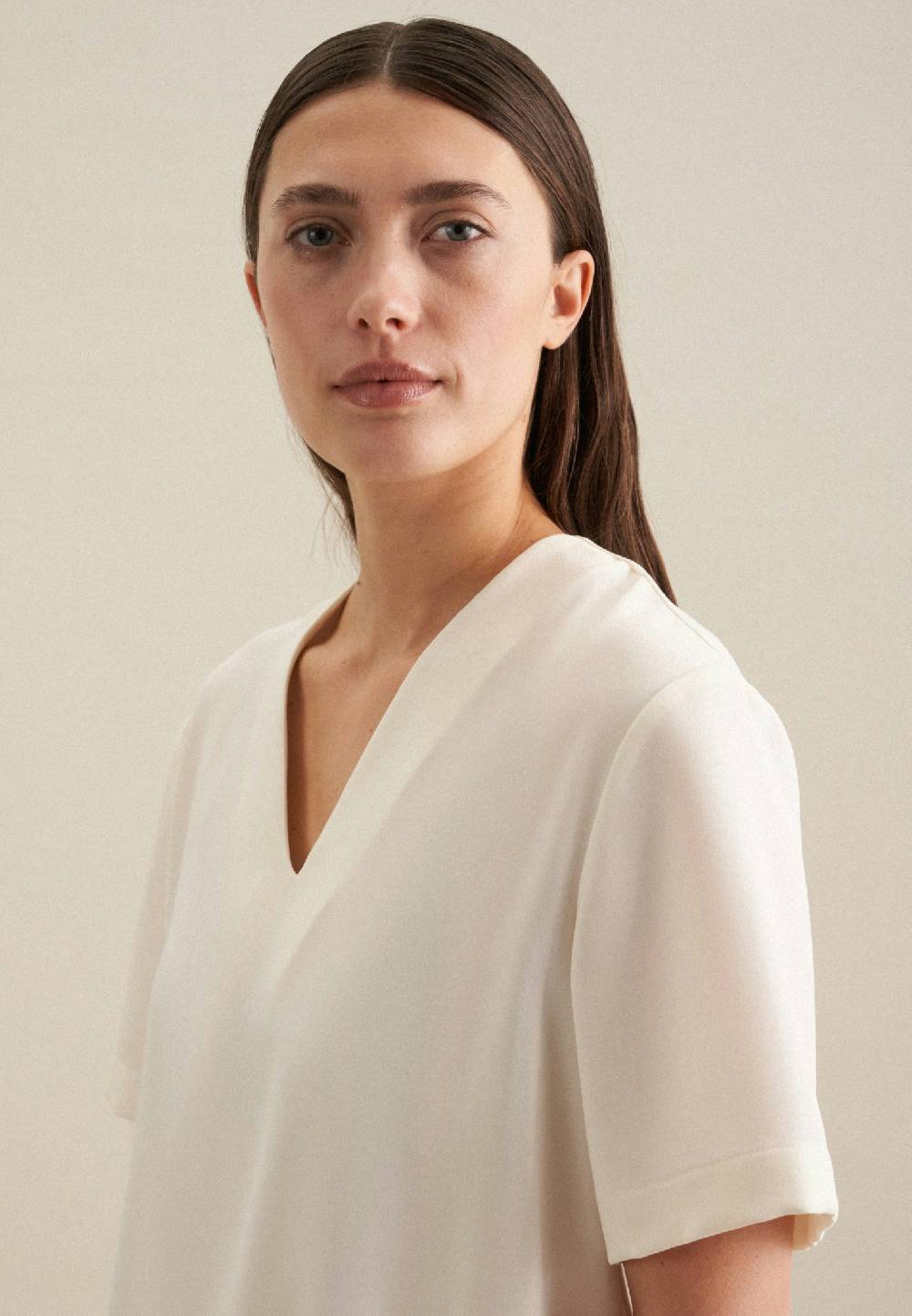 Seidensticker V-Neck Shirtbluse Regular Verkauf