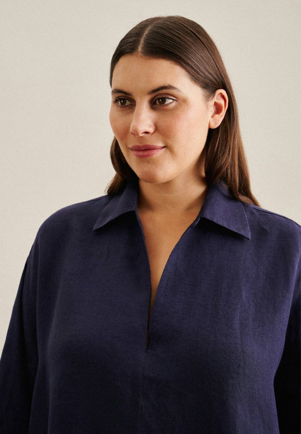 Seidensticker Curvy Kragen Kleid Oversized Limitierter Zeitrabatt