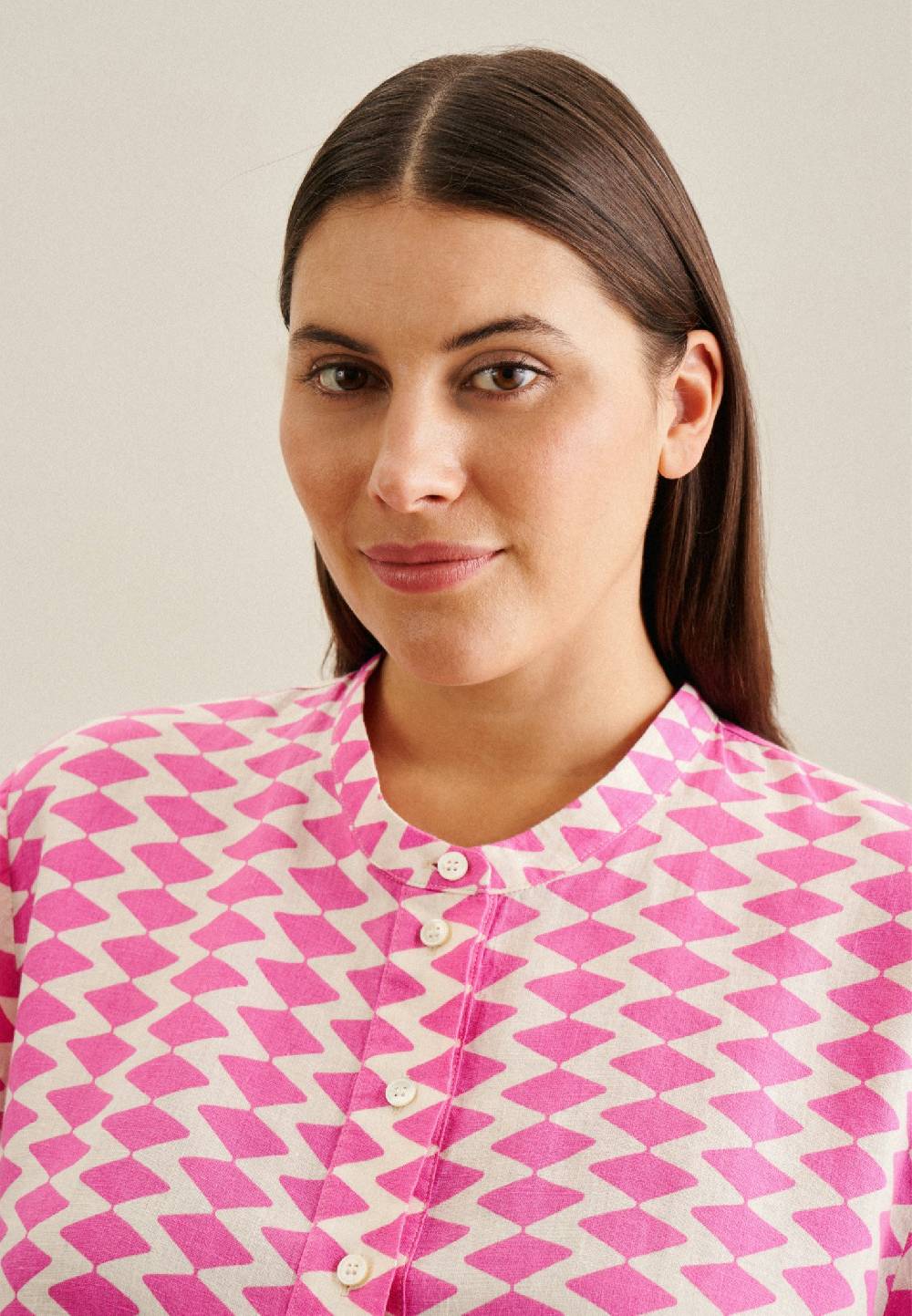 Seidensticker Curvy Kragen Stehkragenbluse Regular Lagerräumung