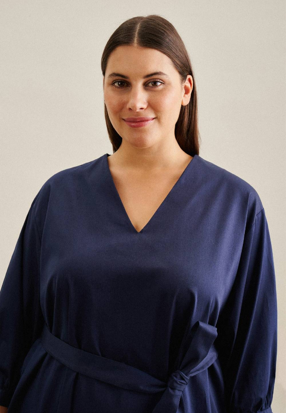 Seidensticker Curvy V-Neck Kleid Regular Super Sparpreis