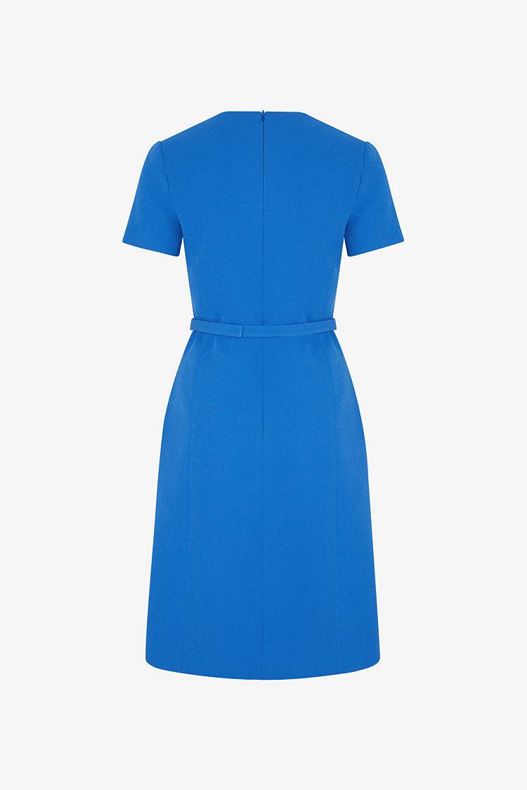 Sly 010 Elegantes Midi-Kleid mit Stoffgürtel Begrenzte Freigabe