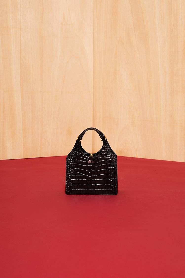 Sly 010 Maria Bag aus Leder mit Kroko-Prägung Neueste Stile