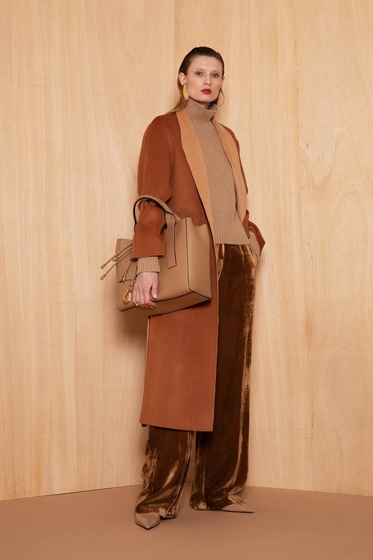 Sly 010 Minimalistischer Doubleface-Mantel mit Gürtel Im Verkauf
