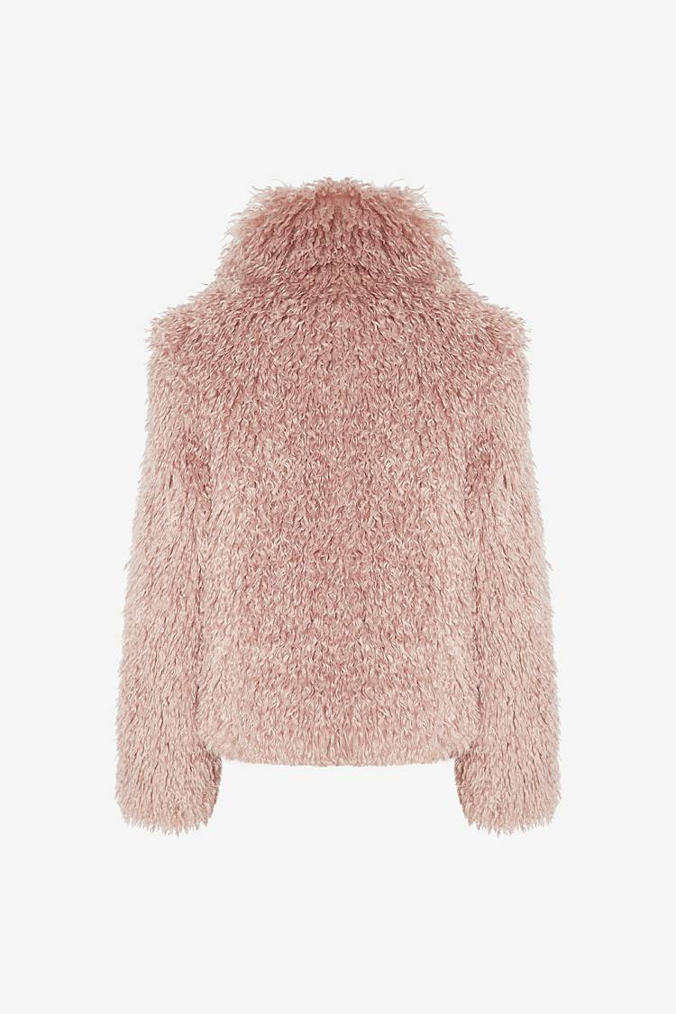 Sly 010 Kastige Faux-Fur Jacke Fabrikverkauf