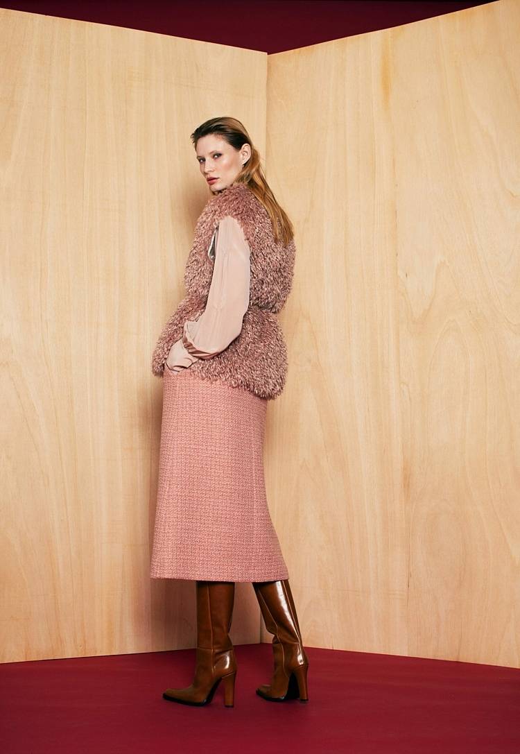 Sly 010 Kastige Faux-Fur Weste Kostenloser Versand