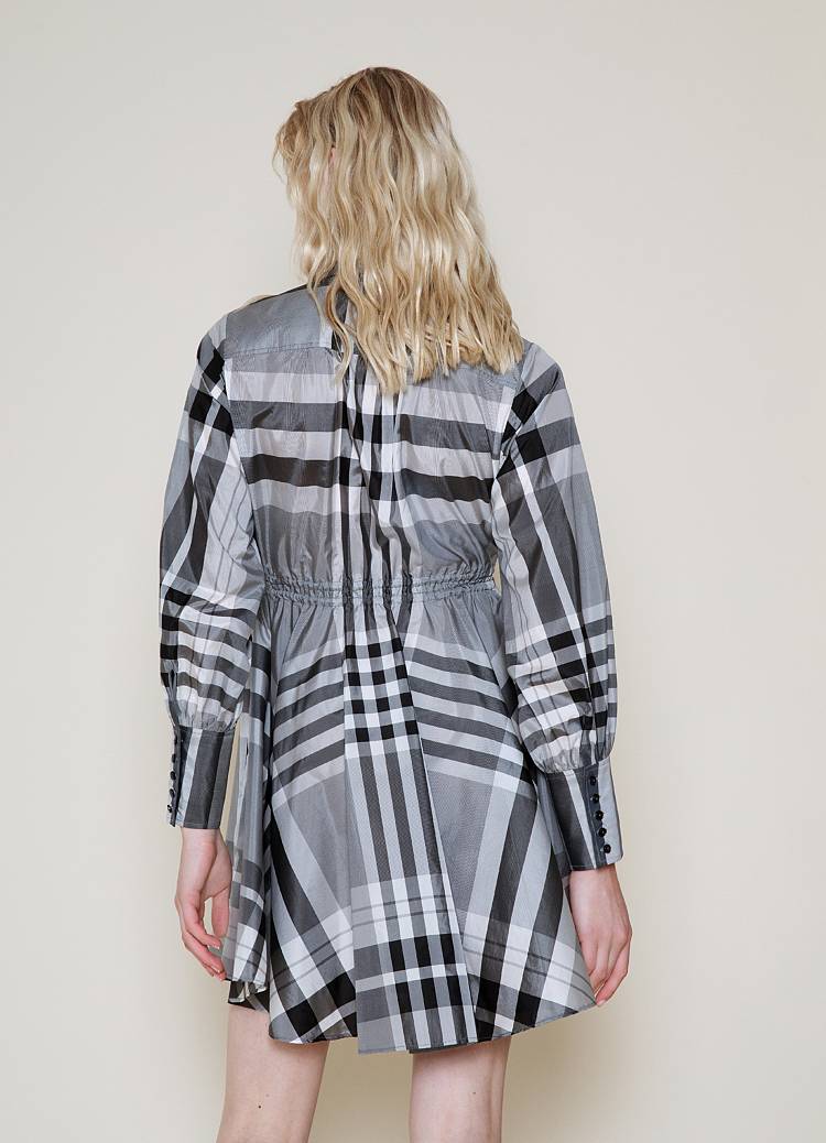 Sly 010 Hemdblusenkleid mit schwingendem Rock Online Shopping