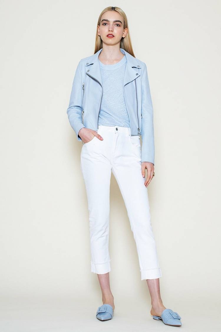 Sly 010 Lederjacke im Bikerstil Muttertagsangebot